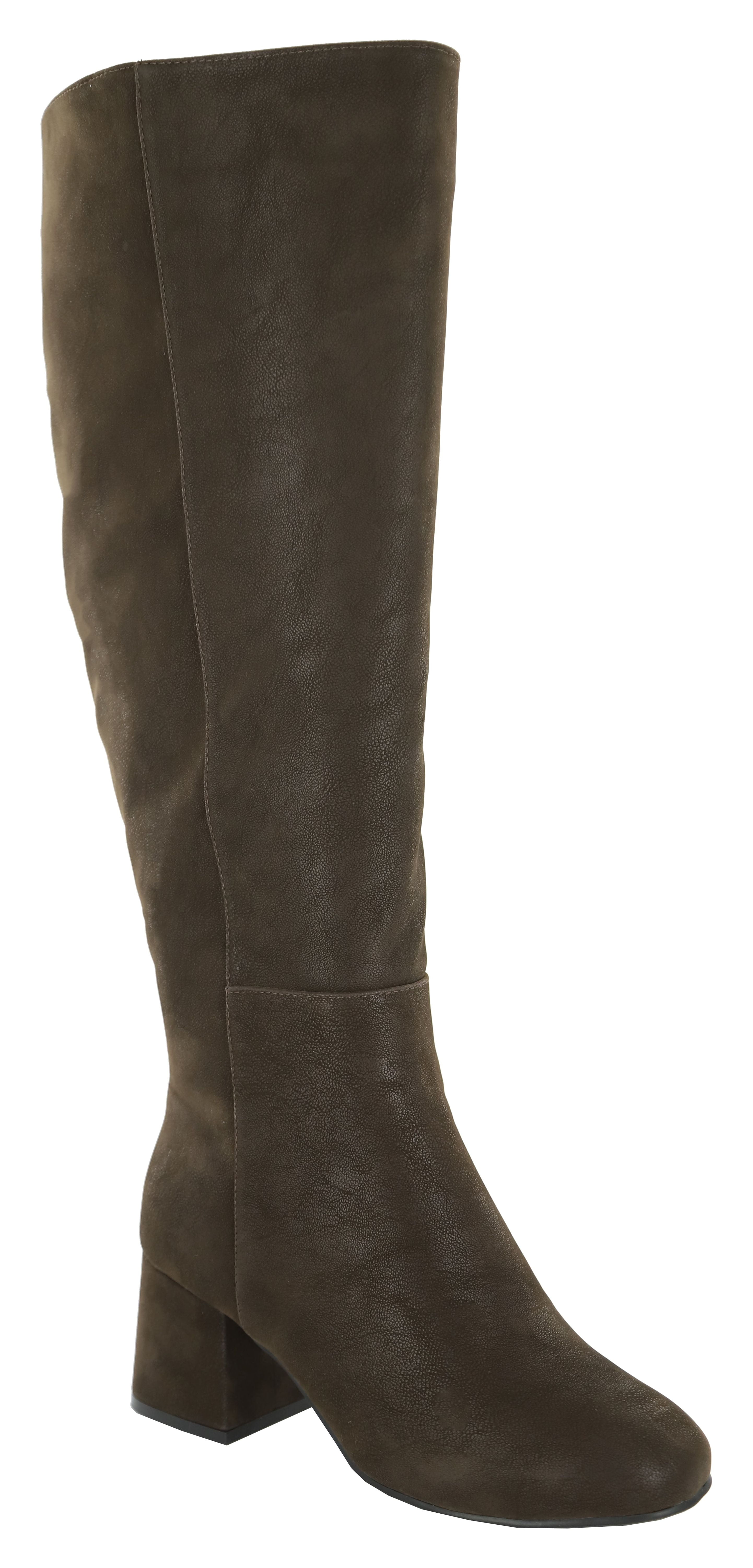 ELOQUII Elements Women's Wide Calf Block Heel Dress Boots