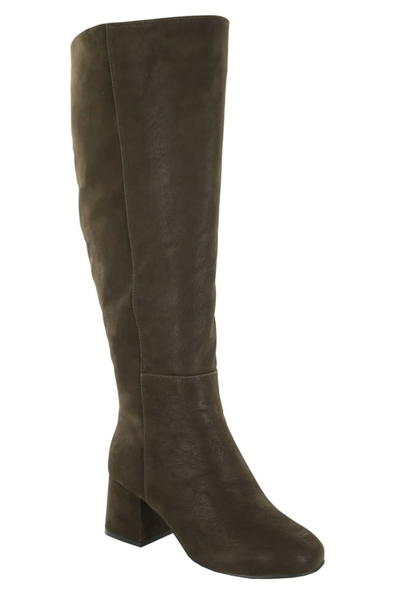 Women's Wide Calf Block Heel Dress Boots