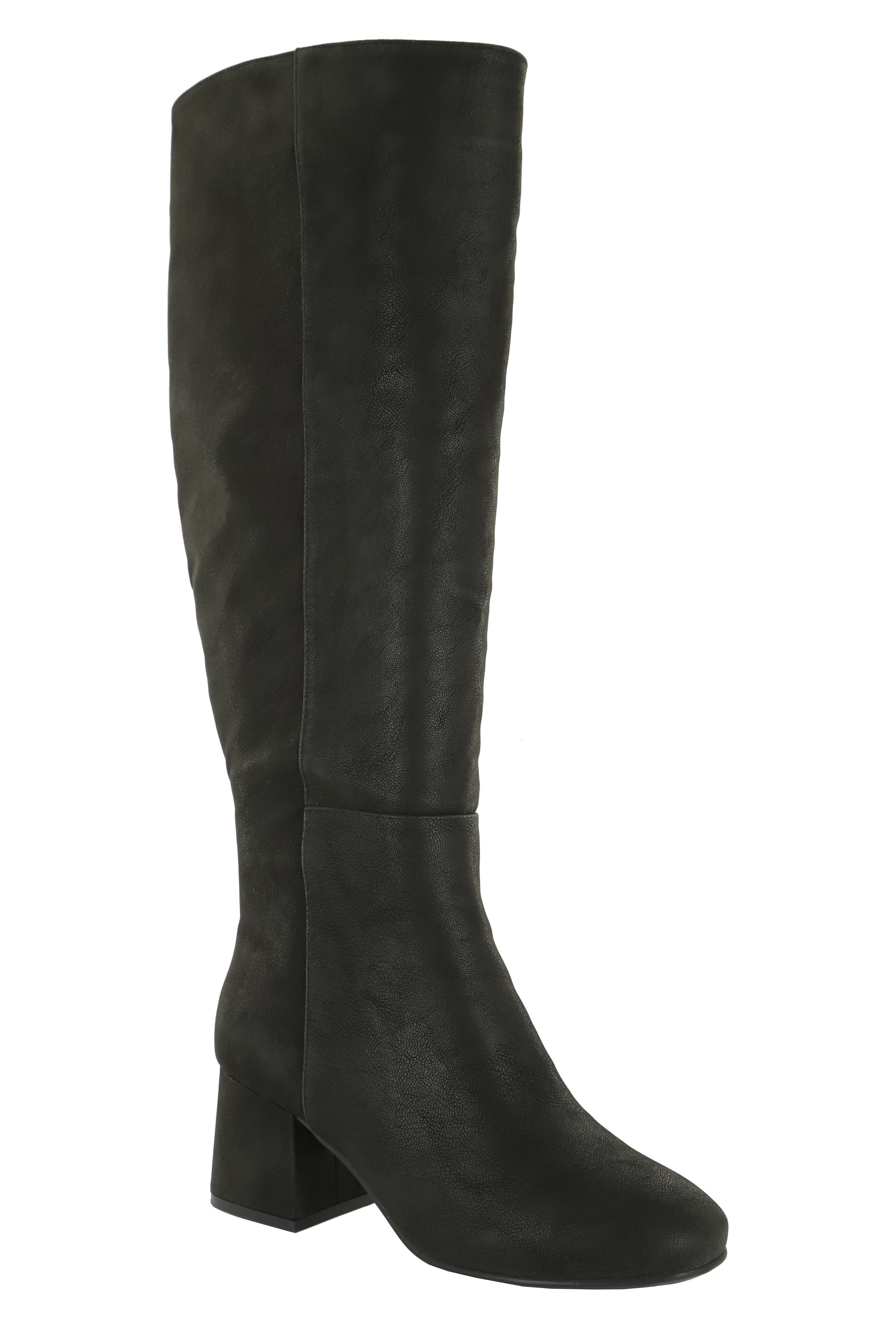 Eloquii Elements Women's Wide Calf Block Heel Dress Boots - Walmart.com