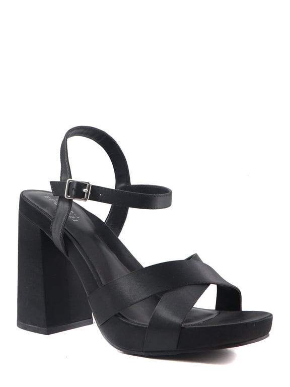Women's Wide Width Platform Heeled Sandal