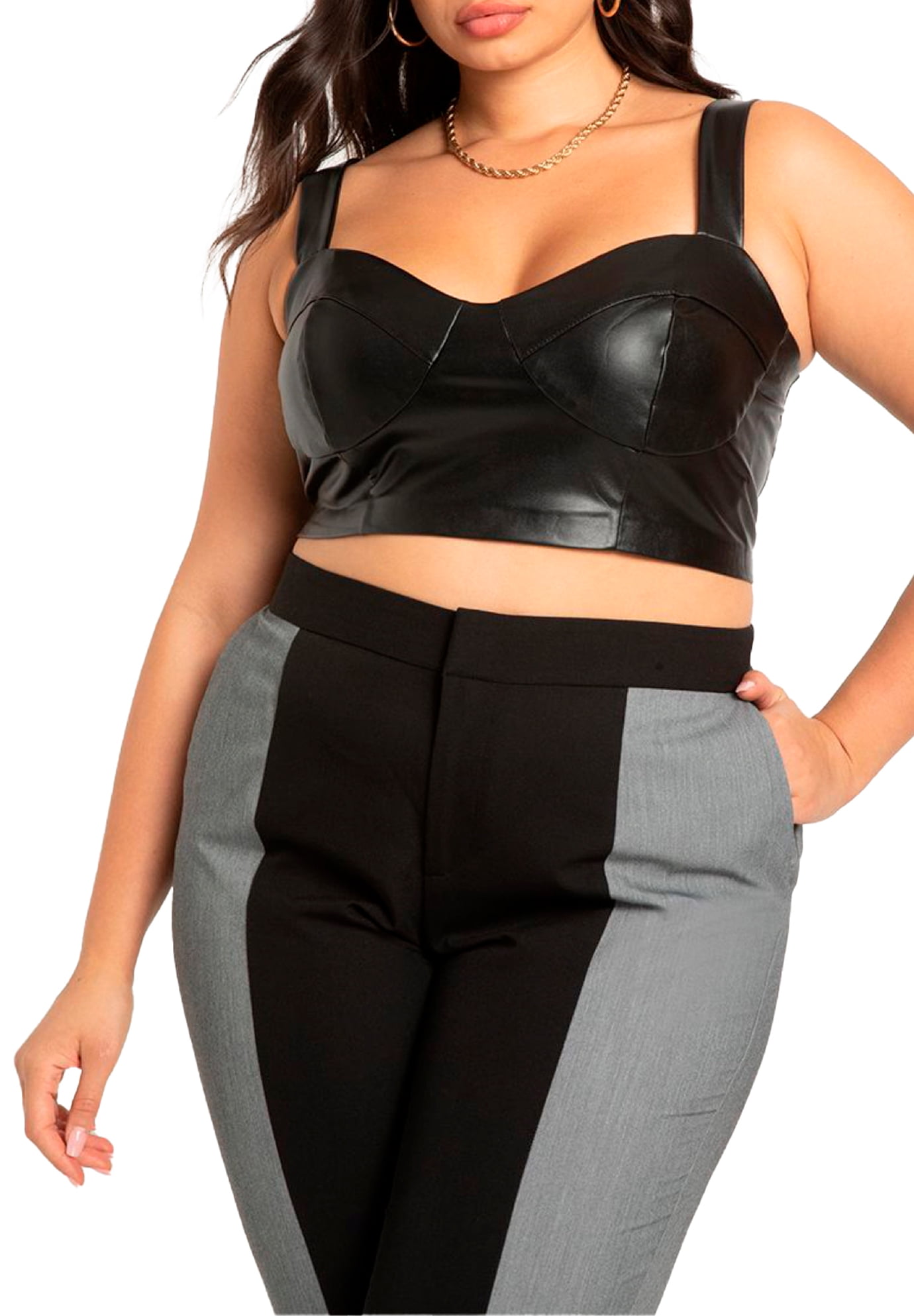 Madden NYC Juniors Plus Size Bustier Top
