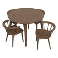 thumbnail image 1 of Elora Mid-Century Dining Set Solid Wood Table and Chairs in Brown, 1 of 6