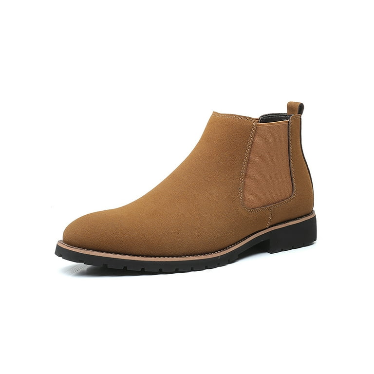 Faux leather boots store mens