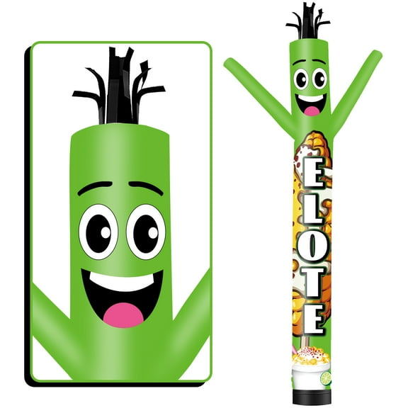 Elote Inflatable Tube Man Wacky Wavy Dancing Guy for Outdoor Decoration Advertising Business Promotion (Blower Not Included)