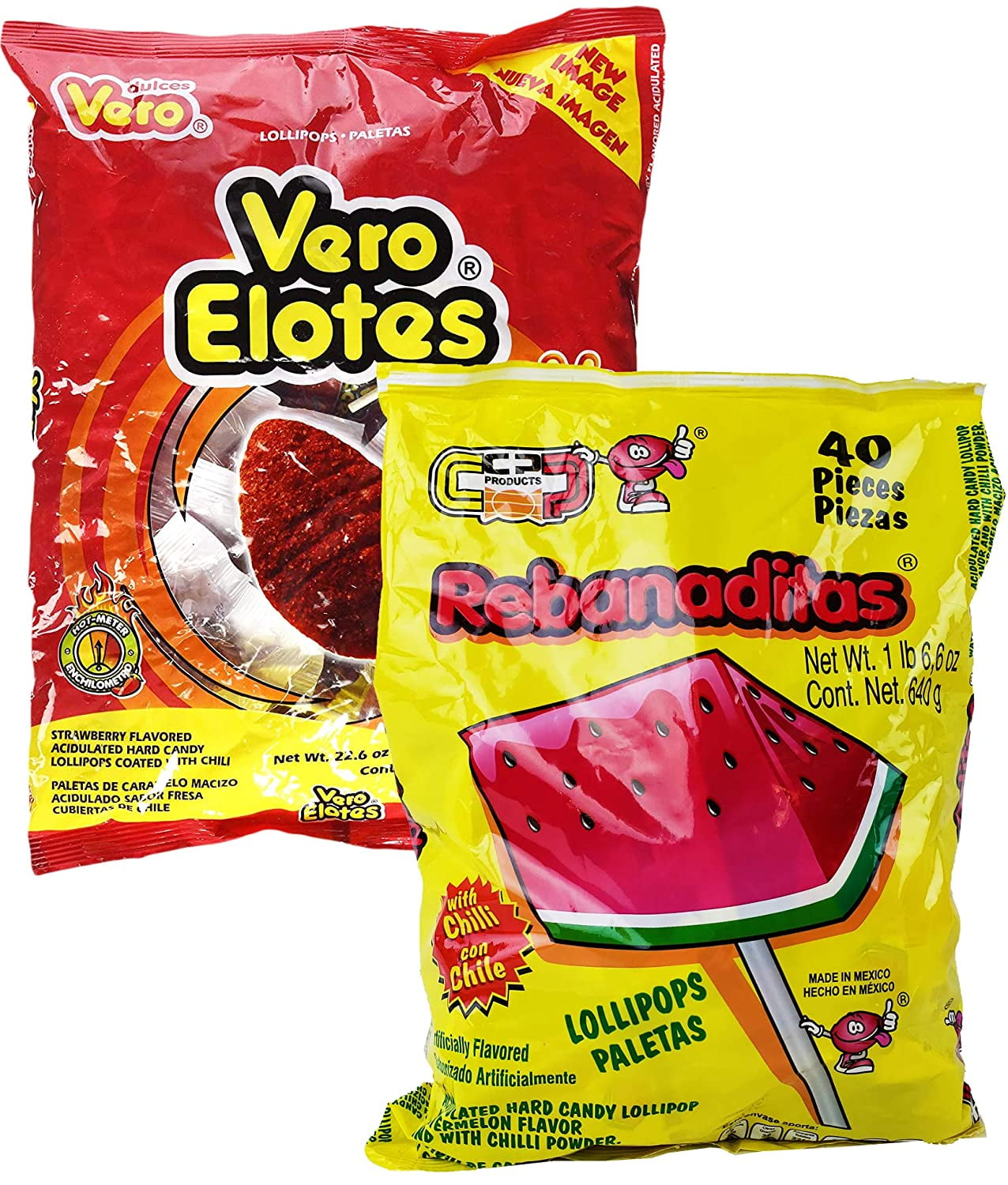 Elote Strawberry Flavored And Rebanaditas Watermelon Paletas Con Chile ...