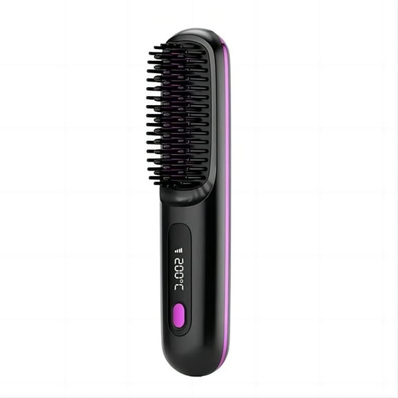 Eloura Portable Brush for Straightening, Curling, Drying - Eloura Berlin | 3-in-1 Hairbrush for Blow-Drying & Volumizing, Ionizing Cordless Round Brush without Bristles, Gentle on Shiny Hair
