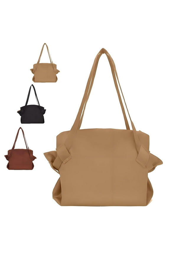 Eloure Saint Chevelle Bag, Eloure 2025 New Women's Collapsible Tote Shopping Bag, Large-Capacity Shoulder Messenger Bag for Travel(Khaki)