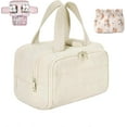 thumbnail image 1 of Elouva Toiletry Bag, Large Capacity Wide-Open Travel Makeup Bag, 4-in-1 Puffy Multi-functional Cosmetic Bags for Women, Portable Waterproof Open Flat Organizer Bags, 1 of 7