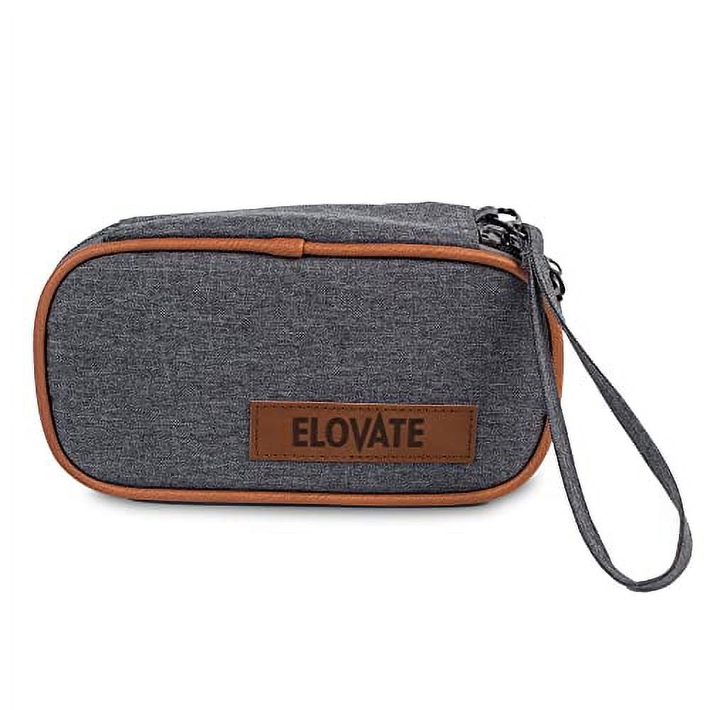 Elovate 15 Insulin Cooler Travel Case - Two Reusable Travel Ice Pack - Portable Cooler Bag For Insulin Pens, Vials, Refills, Glucose & Wipes - Medical Storage Box - Health and Comfort Together