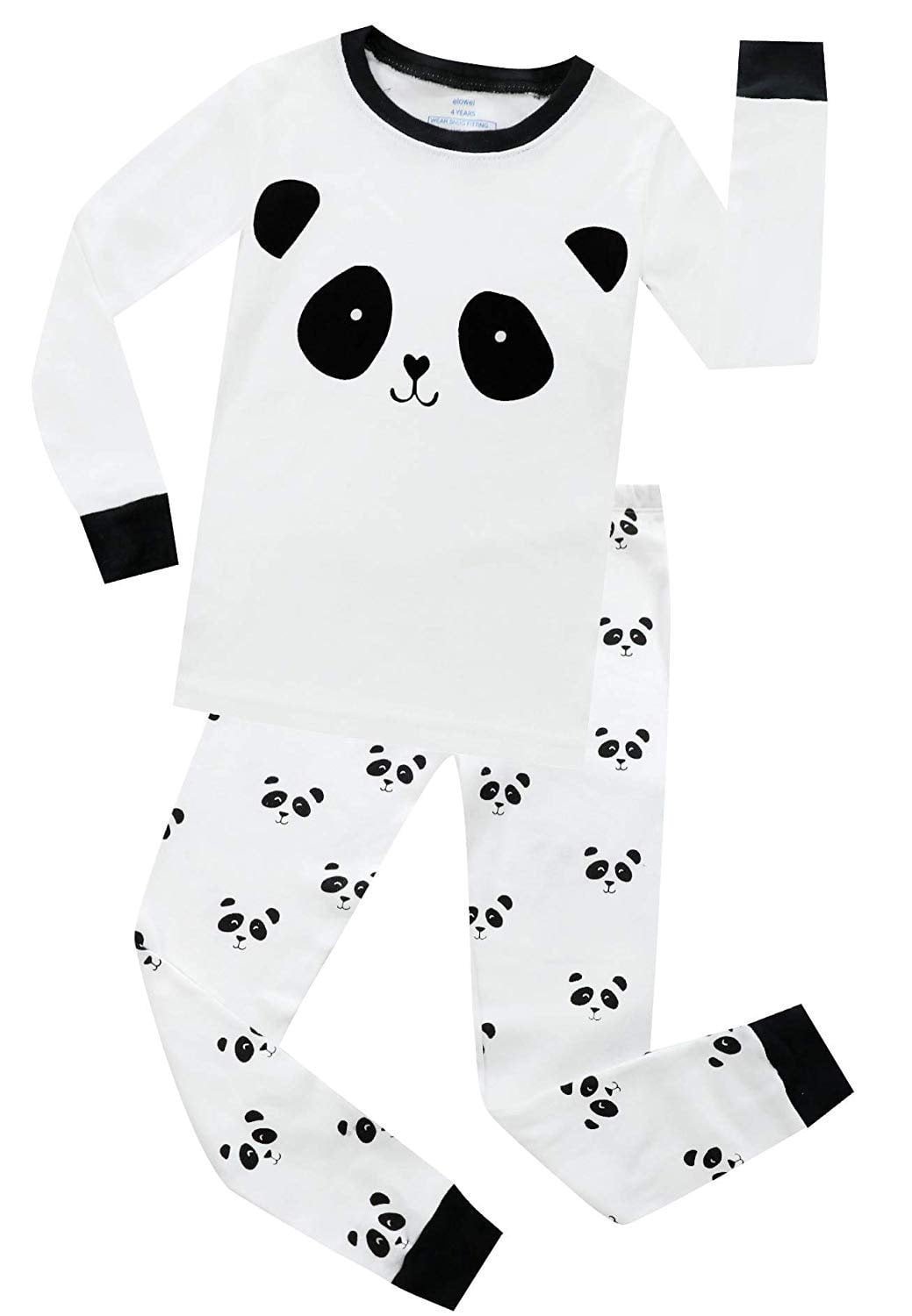 Pyjama Sets Boys Panda Pjs Elowel Kids Panda 2-piece Pajama