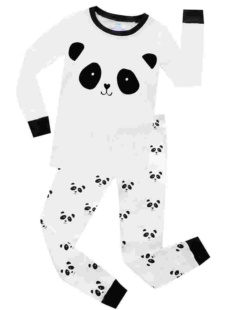 Pyjama Sets Boys Panda Pjs Elowel Kids Panda 2-piece Pajama