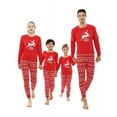 thumbnail image 1 of Elowel Matching Family Christmas Pajamas - Fairisle Reindeer 2-piece Pajama Gift Set, 1 of 5