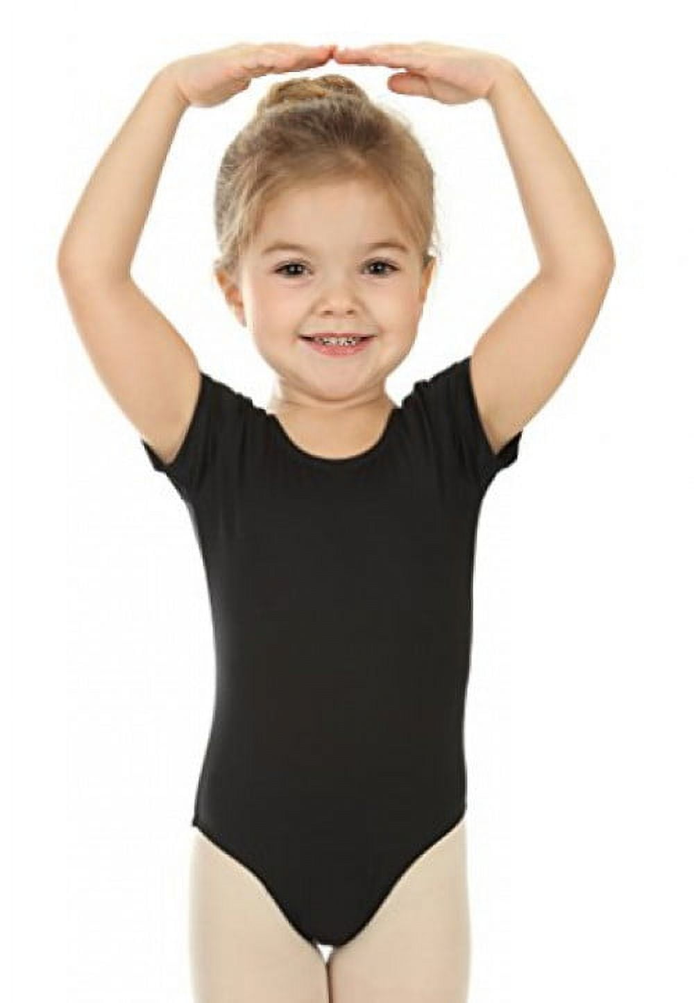 Elowel Toddler Leotard for Girls Basic Short Sleeves for Gymnastic