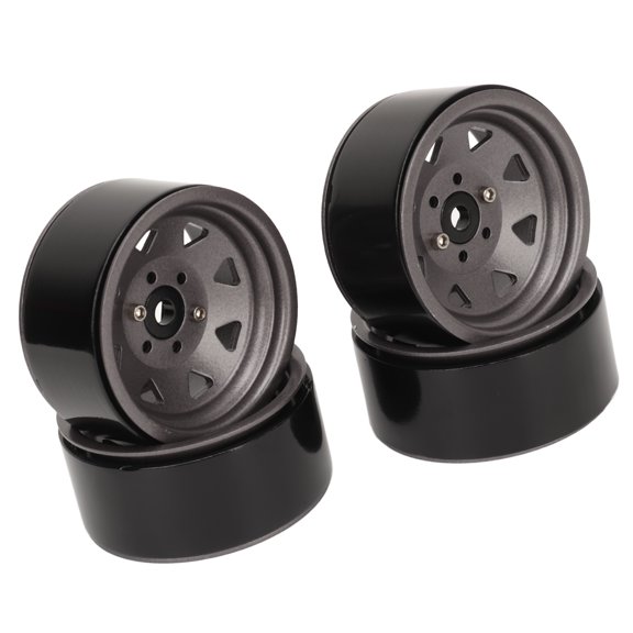 Elowen 1.9in RC Rims RC Crawler Wheel Rim, 1.9in RC Rims 4PCS for Axial SCX10 SCX10 II SCX10 III Titanium