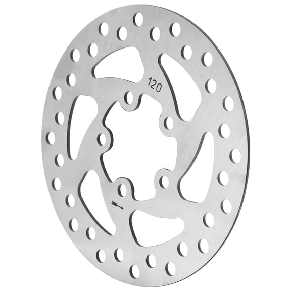 Elowen 120mm Brake Disc Brake Disc Rotor, CNC Process 120mm Brake Disc High Strength Stainless Steel with Brake Pad for M365 PRO PRO2