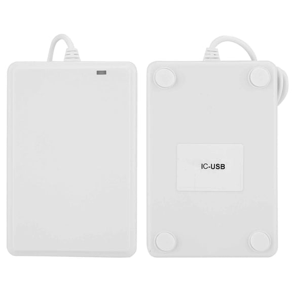 Elowen 125Khz Card Reader NFC Door Access Card Reader USB ABS Material Plug and Play for Computer and Mobile Phone 125Khz 13.56Mhz White