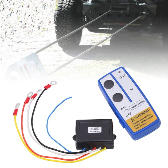 Elowen 12V Handset Controller Universal Wireless Winch Remote Control 12V 24V for Truck SUV ATV