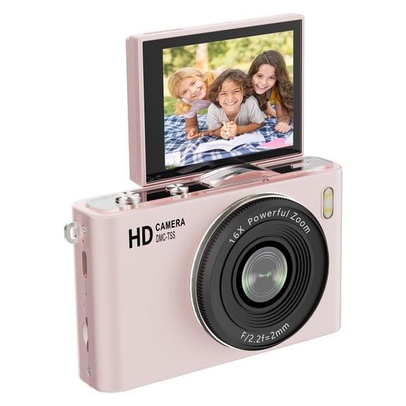 Elowen 16X Zoom Photo Camera 16x 64MP Digital Camera with 2.4" 180 Flip Screen 16X Zoom Autofocus Photography Camera