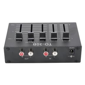 Elowen 2 Channel Digital Sound EqualizerPhono Preamp, Aluminum Alloy Record Player Preamplifier EQ for Home