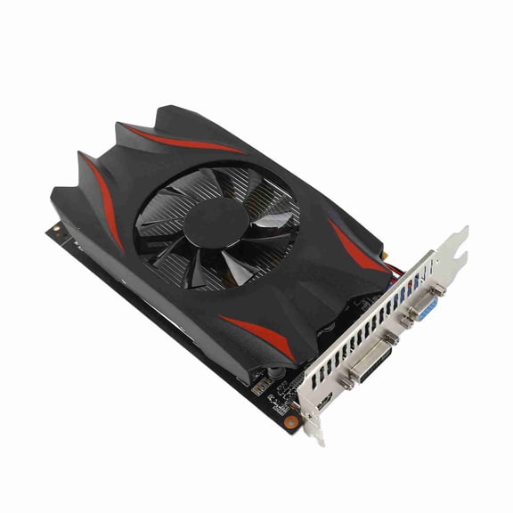 Elowen 2GB DDR5 Graphics CardGame Graphics Card, GPU Video Card PCI Express 2.0 16X Slot Plug and Play 928MHZ Memory Frequency GTX1050 2GB DDR5 128bit with Fan for Desktop PC