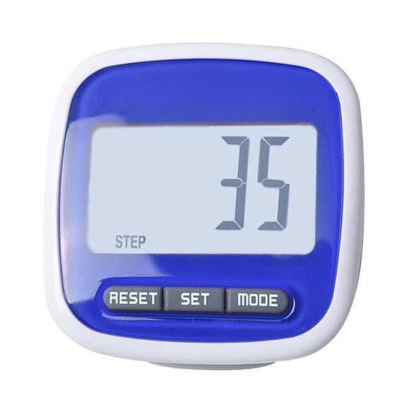 Elowen 3D Walking Step Counter Simple LCD Display 3D Pedometer Step Counter Running Walking Passometer Clip - Fitness Tracker Hiking, Black