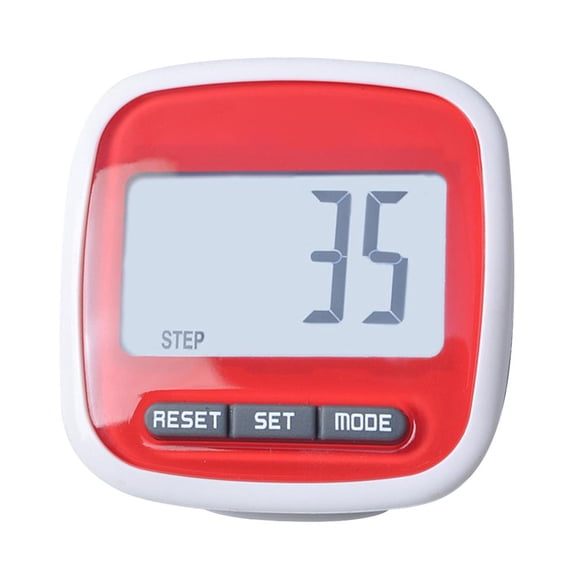 Elowen 3D Walking Step Counter Simple LCD Display 3D Pedometer Step Counter Running Walking Passometer Clip - Fitness Tracker Hiking, Black