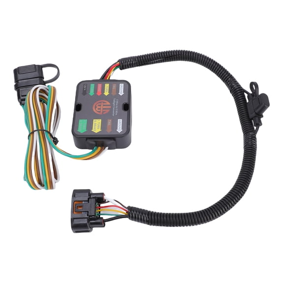 Elowen 4 Way Trailer Wiring Harness Kit Wire 4 Pin Trailer Wiring Harness 118784 Plug and Play Trailer Light Wiring Replacement For Santa Fe Palisade Cruz Tucson