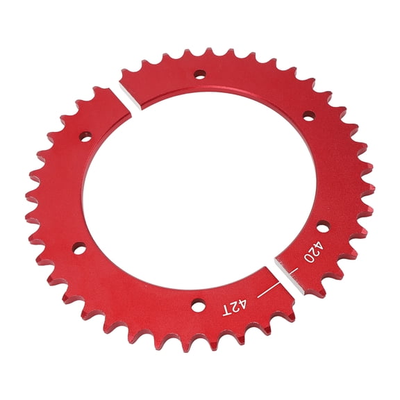 Elowen 42 Tooth Split Sprocket Universal Split Sprocket, Go Kart Rear Sprocket 42 Tooth for 420 Chain for Mini Bike