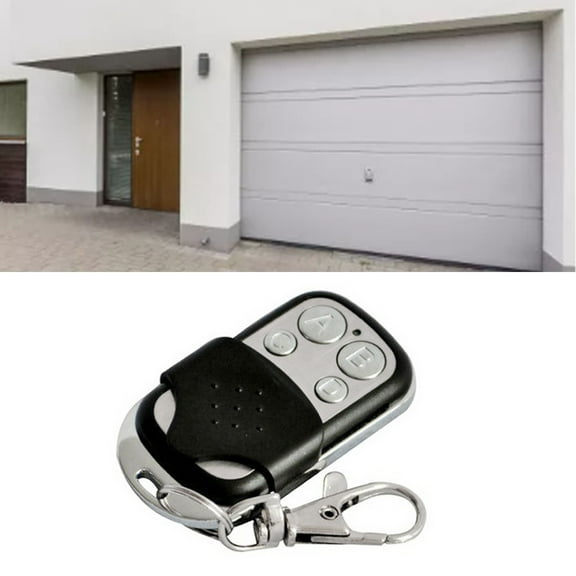 Elowen 433MHZ Wireless RF Remote Control RF Remote Control Switch, Versatile Metal 4 Key Remote Control Wireless Portable DC12V for Door Lock