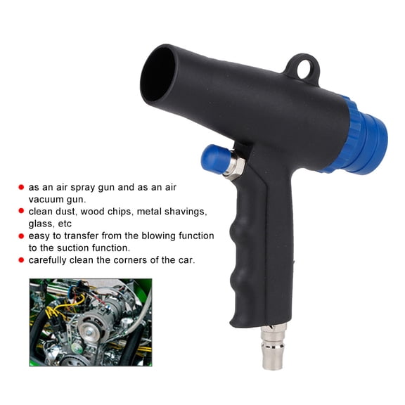 Elowen Air Blow Suction 2-in-1 Air Vacuum Blow Gun Pneumatic Cleaner 6kPa Suction Kit