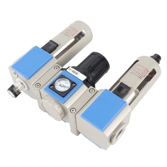 Elowen Air Compressor Oil Water Separator Air Compressor Filter GC300-08 GC300-10 GC300-15 Pressure Regulator Lubricator,Water Oil Separator Combination Unit for Special Drip Nozzle and High
