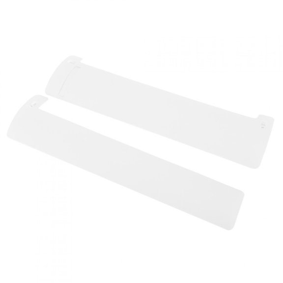 Elowen Air Conditioner DeflectorAir Conditioner Deflector Retractable Wind Telescopic Control Comfortable Gray White 2 Windshield 4 Buckles
