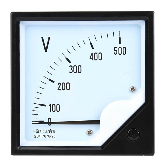 Elowen Analog Voltmeter AC Voltage Meter, Analog Voltmeter for Electronic Control Devices, Compact and Lightweight with Wide Measurement Range, in Industrial and Mining Enterprises, Metallurgy,