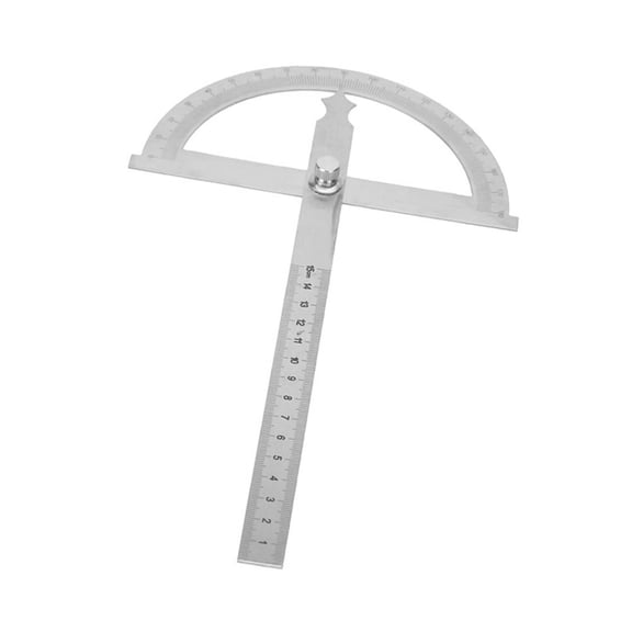 Elowen Angle Finder Ruler Stainless Steel Protractor Ruler 0-180 Degree Goniometer Angle Finder 15cm with Locking Nut, 2 in 1 Combining Quick Reading for Woodworking, Metalworking, Crafting