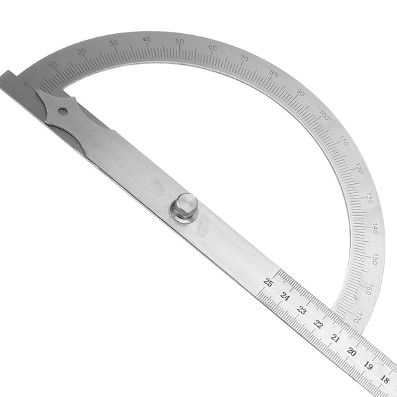 Elowen Angle Ruler Protractor 200x300mm Stainless Steel Angle Finder 0-180 Degree Protractor Angle Gage