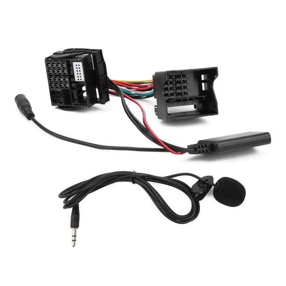 Elowen Audio Player Cables Car Radio Wire Harness, 150cm Convenient AUX Harness Connector Plug and Play Bluetooth 5.0 for Cars for RNS 510
