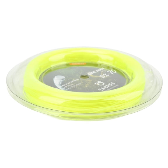 Elowen Badminton Racquet String Nylon Badminton String, Clear Texture 0.7mm Wear Resistant Badminton Rackets String Bright Color 200m Strong Hitting for Sports Fluorescent Yellow