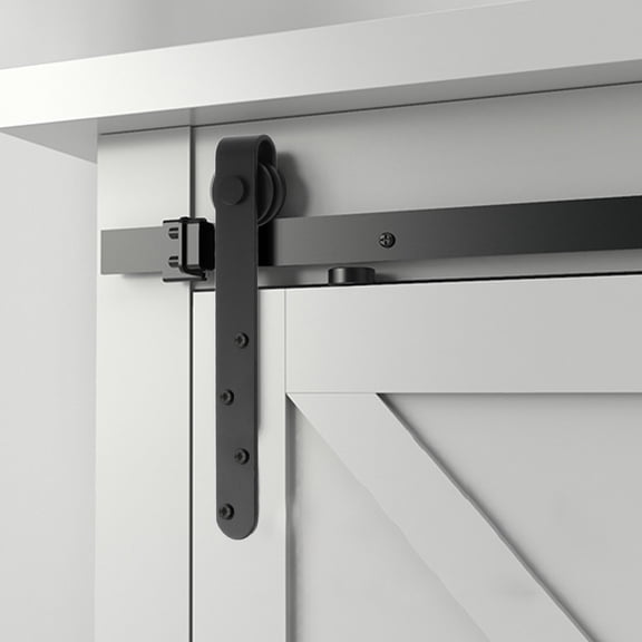 Elowen Barn Door Track Sliding Barn Wooden Door Hardware, High Load Bearing American Style Widely Applicable High Durability Easy To Install Barn Door Track for Bypass Door
