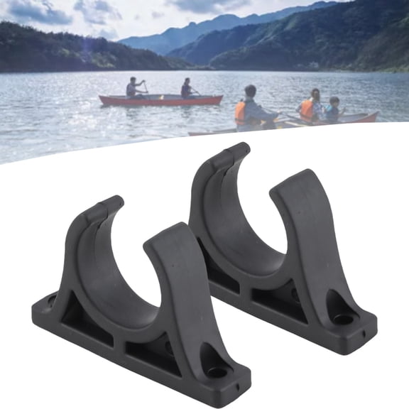 Elowen Boat Hook HolderBoat Oar Holders, Plastic Paddle Holder Clips Set, Easy Install Oar Keeper, Lightweight Boat Pole Holder for Kayaks Canoes Rowing Boats, Specifically Engineered to Firmly Hold