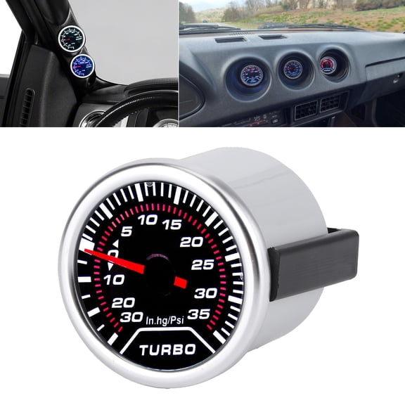 Elowen Boost Pressure Meter Turbo Boost Gauge, 52mm Boost Pressure Gauge for 12V Car
