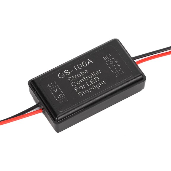Elowen Brake Light Controller Brake Lamp Controller, Simple Install Waterproof Flashing High Sensitivity Stop Light Controller Enhance Safety Corrosion Proof for Vehicles