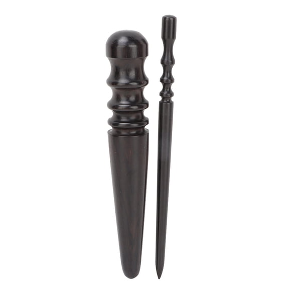 Elowen Burnisher Leather Wood Edge Slicker Burnisher Craft Tool Set Handworking Tool for Leather DIY