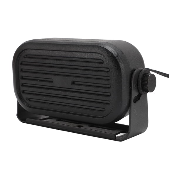 Elowen Car External Speaker3.5mm Car External Speaker, Mini External Speaker 14.76ft Cable Length with Base for CB Radio Ham Radio Scanners
