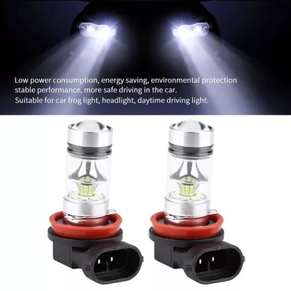 Elowen Car LED Headlight Bulb Headlight LED Headlight Bulb for Car, Waterproof Super Bright White Light Fog Lights Replacement, 1000 Lumens, 6000K