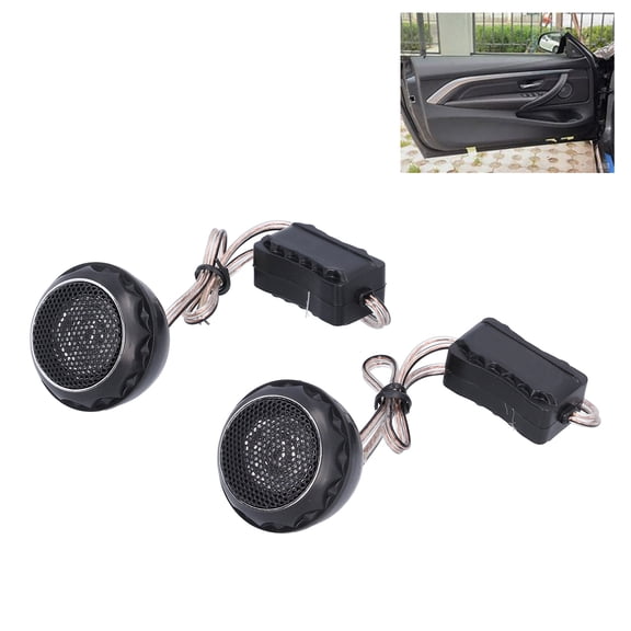 Elowen Car Speaker Car Audio System, 12-24V 140W High Sensitivity 89dB Loud Clear Sound Dome Tweeter for Car