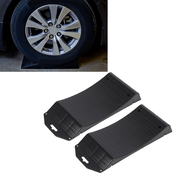 Elowen Car Tire Wheel Ramps Tire Saver Ramps, Prevent Flat Tires with Slip Resistant Blocks for Cars, SUVs, RVs, Trucks, Trailers, Park Vehicles Under 10 Tons