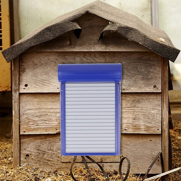 Elowen Chicken House Door Automatic Chicken Coop Door, Chicken Door Opener LED Display for Farm