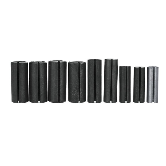 Elowen Chuck AdapterSplit Bushing Milling Cutter Holder, 9 pieces of various sizes, for Woodworking Router, Chuck Collet Adapter