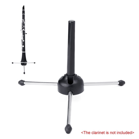 Elowen Clarinet Tripod Tripod Holder Stand Portable Foldable for Oboe Flute Clarinet Sax Wind Instrument