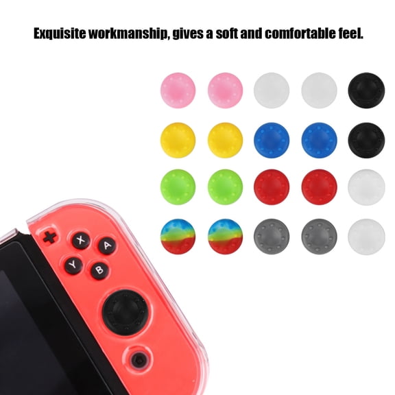 Elowen Controller Cover Controller Accessories Joystick Cover Antiskid Cap Case for PS2 PS3 One 360 20 Pcs